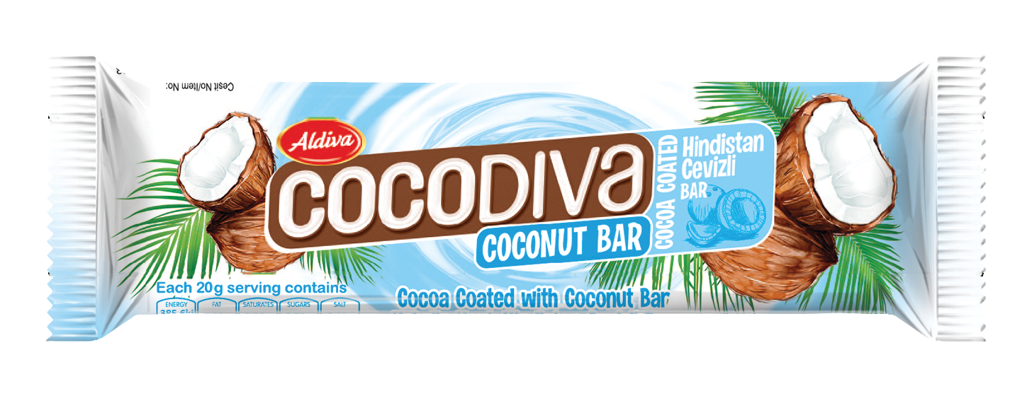 Cocodiva Cocoa Coated Coconut Bar